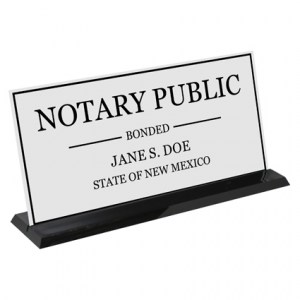 Personalized Display Sign (White-Black)